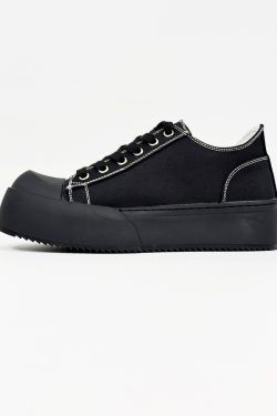 Minimalist Thick-Soled Derby Shoes for Men - Trendy Big Head Design, Casual Leather, High Street Style, Commuting Footwear