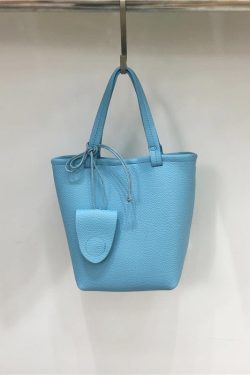 Minimalist Versatile Bucket Bag in Lychee Texture - Small Dirty Cabinet Niche Shoulder Crossbody Handbag for Everyday Use