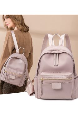 Minimalist Water-Resistant Backpack for Women, Versatile Commuting Book Bag, Stylish Small Backpack for Everyday Use