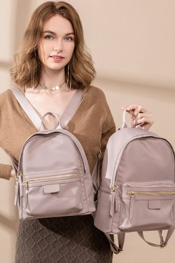 Minimalist Water-Resistant Backpack for Women, Versatile Commuting Book Bag, Stylish Small Backpack for Everyday Use