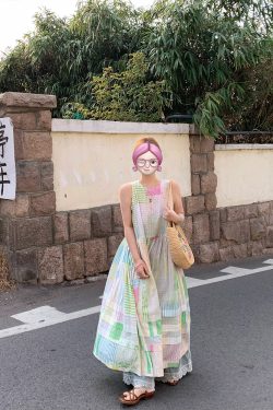 Mint Candy Retro Tencel Linen Vest Dress for Women - Summer Loose A-Line Long Skirt in Vintage Style