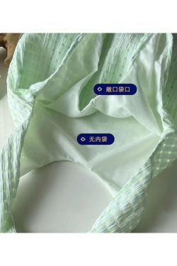 Mint Green Checkered Canvas Bag - Summer Fresh Single Shoulder Bag, Artistic Versatile Fairy Bag, Trendy Y2K Style