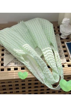 Mint Green Checkered Canvas Bag - Summer Fresh Single Shoulder Bag, Artistic Versatile Fairy Bag, Trendy Y2K Style