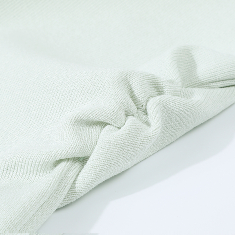 Mint Green Irregular Knitted T-shirt for Women - Unique Summer Design, Trendy Y2K Style Top Mint Green Irregular Knitted T-shirt for Women - Unique Summer Design, Trendy Y2K Style Top