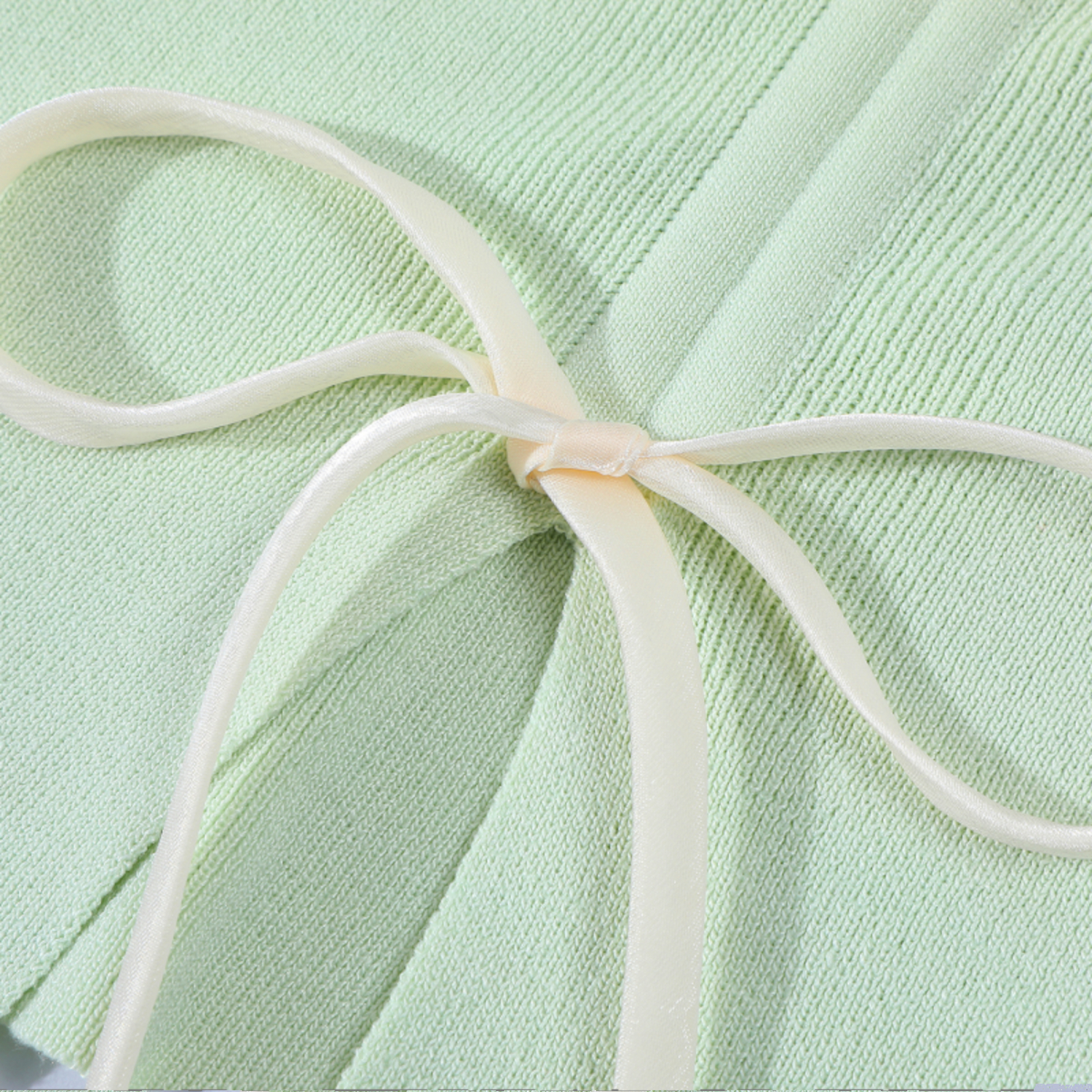 Mint Green Short Sleeve Top for Women, Summer Floral Design with Drawstring, 3D Flower Knitted Blouse, Trendy Korean Style. Mint Green Short Sleeve Top for Women, Summer Floral Design with Drawstring, 3D Flower Knitted Blouse, Trendy Korean Style.