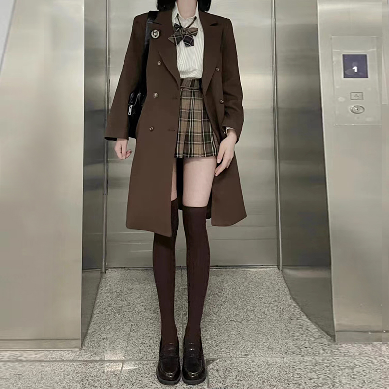 Mocha JK Plaid Skirt - Vintage-Inspired 90s Aesthetic, Ideal for Korean Style Outfits and Layering with Tees or Sweaters Mocha JK Plaid Skirt - Vintage-Inspired 90s Aesthetic, Ideal for Korean Style Outfits and Layering with Tees or Sweaters