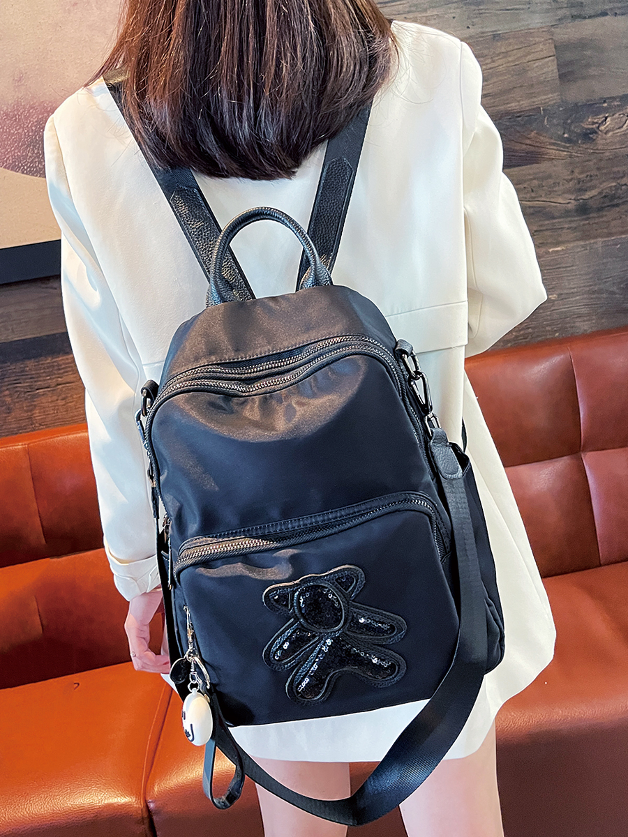 Multi-Layer Women's Backpack - Lightweight Water-Resistant Oxford Cloth Travel Bag for Commuters, Stylish and Functional Multi-Layer Women's Backpack - Lightweight Water-Resistant Oxford Cloth Travel Bag for Commuters, Stylish and Functional