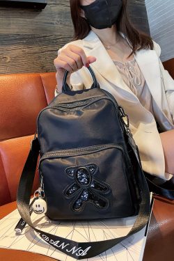 Multi-Layer Women's Backpack - Lightweight Water-Resistant Oxford Cloth Travel Bag for Commuters, Stylish and Functional