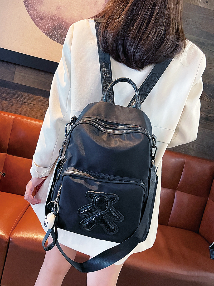 Multi-Layer Women's Backpack - Lightweight Water-Resistant Oxford Cloth Travel Bag for Commuters, Stylish and Functional Multi-Layer Women's Backpack - Lightweight Water-Resistant Oxford Cloth Travel Bag for Commuters, Stylish and Functional