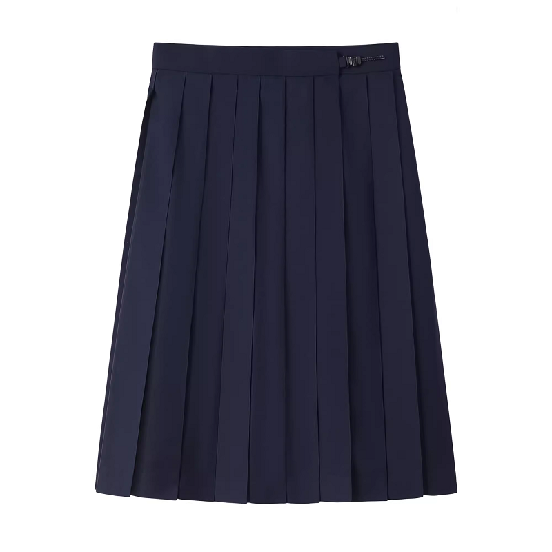 Navy Blue and Gray Pleated JK Skirt for Women - Solid Color Short Skirt, Perfect for Spring and Summer Fashion Navy Blue and Gray Pleated JK Skirt for Women - Solid Color Short Skirt, Perfect for Spring and Summer Fashion