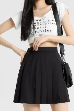 Navy Blue and Gray Pleated JK Skirt for Women - Solid Color Short Skirt, Perfect for Spring and Summer Fashion