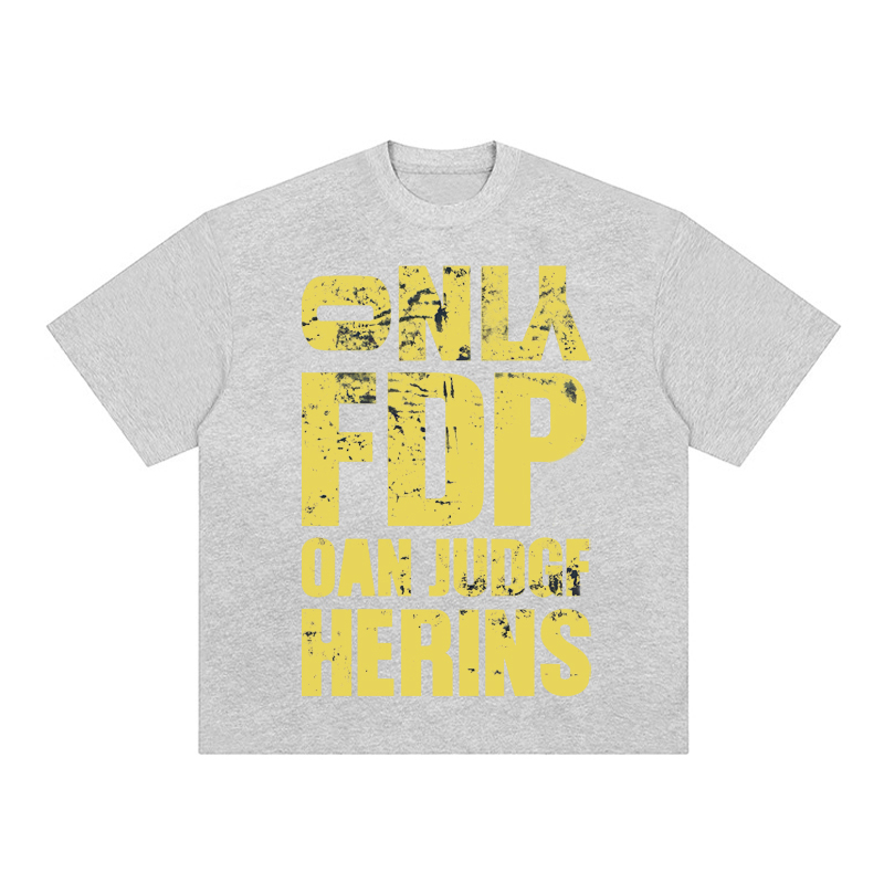 Navy Blue Heavyweight Women's Summer T-Shirt with Letter Print - Casual Loose Fit Pure Cotton Top for Trendy American Style Navy Blue Heavyweight Women's Summer T-Shirt with Letter Print - Casual Loose Fit Pure Cotton Top for Trendy American Style