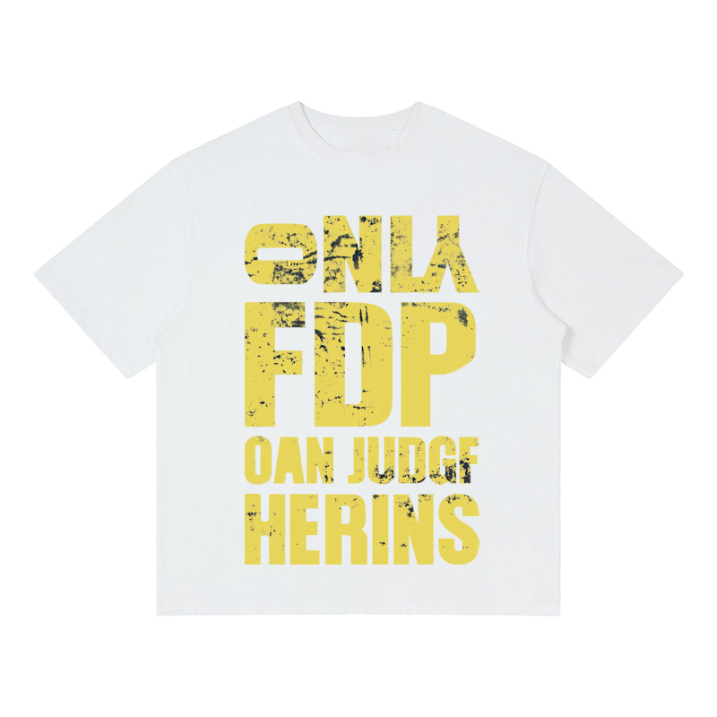 Navy Blue Heavyweight Women's Summer T-Shirt with Letter Print - Casual Loose Fit Pure Cotton Top for Trendy American Style Navy Blue Heavyweight Women's Summer T-Shirt with Letter Print - Casual Loose Fit Pure Cotton Top for Trendy American Style