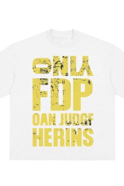 Navy Blue Heavyweight Women's Summer T-Shirt with Letter Print - Casual Loose Fit Pure Cotton Top for Trendy American Style