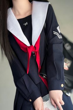 Navy Collar Coat Women's Pudding Bear JK Uniform Sailor Suit College Style Summer Fashion