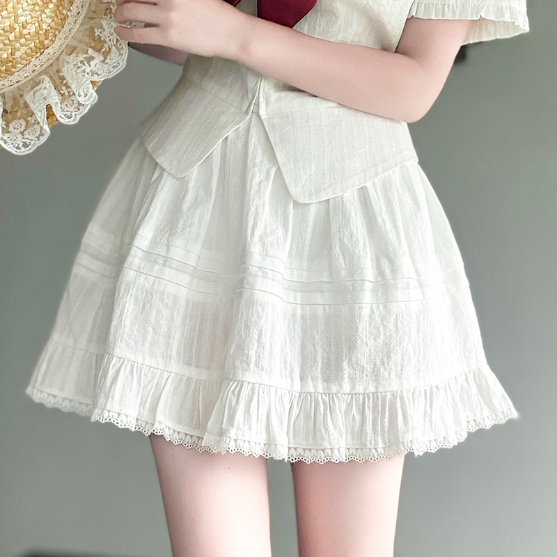 Navy Collar Korean-style Pudding Bear JK Uniform Sweet Summer Sailor Suit Set 2025, French Fashion Inspired Navy Collar Korean-style Pudding Bear JK Uniform Sweet Summer Sailor Suit Set 2025, French Fashion Inspired