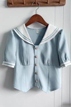 Navy Collar Pudding Bear JK Uniform Sailor Suit Set with Cake Skirt - Slimming College Style Outfit for 90s and Y2K Fashion Lovers