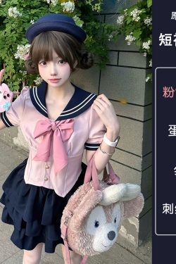 Navy Collar Pudding Bear JK Uniform Sailor Suit Set with Cake Skirt - Slimming College Style Outfit for 90s and Y2K Fashion Lovers