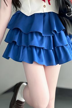 Navy Collar Pudding Bear JK Uniform Women's Summer Sweet College Style Short Sleeve Sailor Suit with Waist-Collecting Cake Skirt