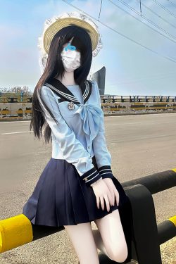 Navy Collar Sailor Suit Set - Japanese JK Uniform with Pudding Bear Design - Cute School Style Outfit for Y2K Fashion Lovers