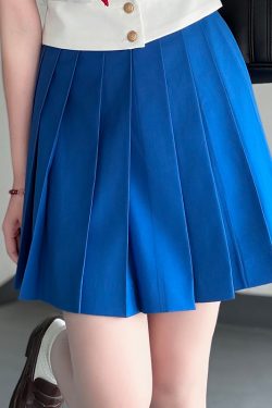 Navy Collar Sailor Suit Set - Japanese JK Uniform with Waist-Defined Short Sleeves - College Style Pudding Bear Design for Students