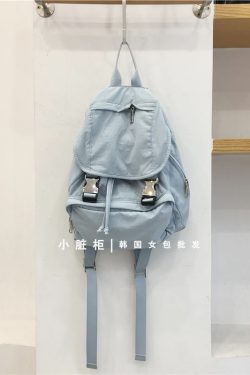 Nylon Buckle Handheld Backpack - Simple Travel Student Bag - Spring Summer 2023 Korean Style Dongdaemun Fashion