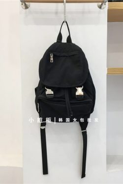 Nylon Buckle Handheld Backpack - Simple Travel Student Bag - Spring Summer 2023 Korean Style Dongdaemun Fashion