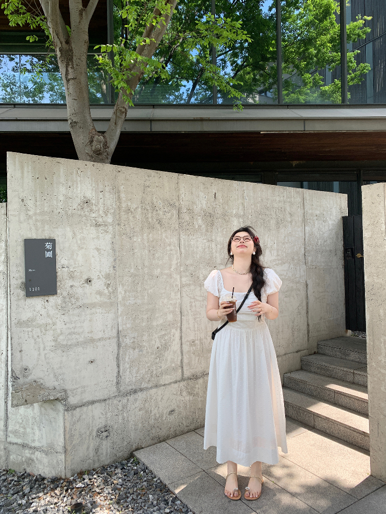 Off-Shoulder Little White Dress with Pleats, Embroidery, and Polka Dots – South France Holiday Style Off-Shoulder Little White Dress with Pleats, Embroidery, and Polka Dots – South France Holiday Style
