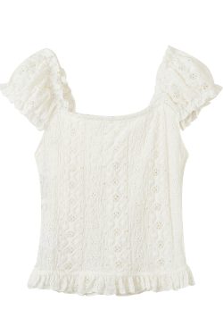 Off-the-Shoulder Puff Sleeve Blouse for Women - Exquisite Summer 2025 Top, Chic OOTD Style, Trendy Fashion Essential