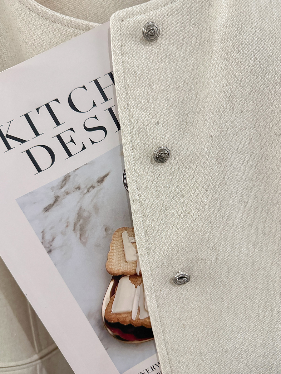 Off-White French Style Elegant Short Coat for Women - High-End Korean Design, Simple Spring Autumn Fashion 2025 Off-White French Style Elegant Short Coat for Women - High-End Korean Design, Simple Spring Autumn Fashion 2025