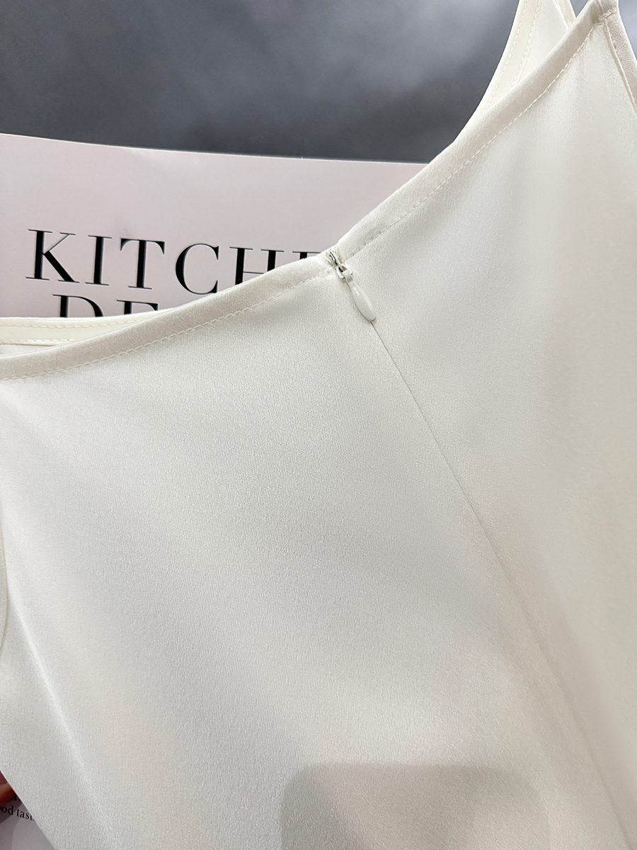 Off-White Versatile Camisole Dress - Women's Summer 2025 Long Drape Dress for Layering, Perfect for Y2K and Casual Chic Styles Off-White Versatile Camisole Dress - Women's Summer 2025 Long Drape Dress for Layering, Perfect for Y2K and Casual Chic Styles