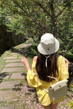 Off-White Women's Summer Quick-Dry Breathable Fisherman Hat with Drawstring for Sun Protection - Lightweight Thin Style