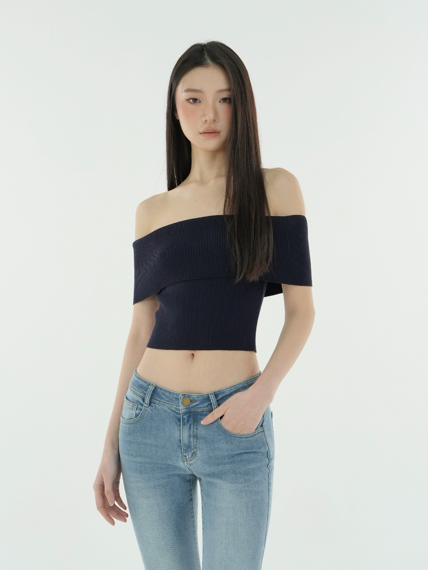 One-Shoulder Fitted Knitted Short Sleeve Top - Trendy 90s Style Women's Fashion Top One-Shoulder Fitted Knitted Short Sleeve Top - Trendy 90s Style Women's Fashion Top