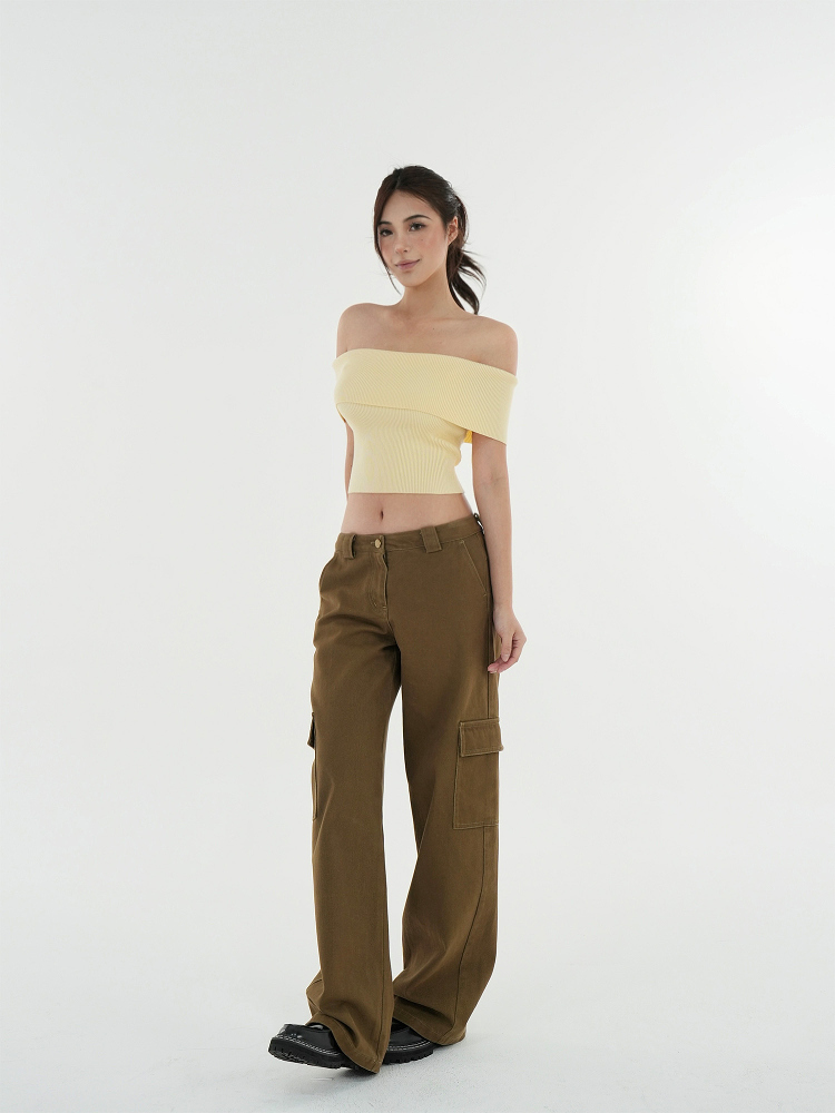 One-Shoulder Fitted Knitted Short Sleeve Top - Trendy 90s Style Women's Fashion Top One-Shoulder Fitted Knitted Short Sleeve Top - Trendy 90s Style Women's Fashion Top