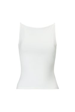 One-Shoulder Minimalist Fitted Sports Tank Top - French Style Thin Strap Base Layer for Activewear