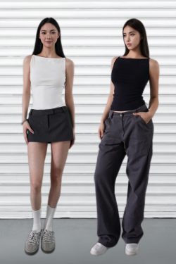 One-Shoulder Minimalist Fitted Sports Tank Top - French Style Thin Strap Base Layer for Activewear