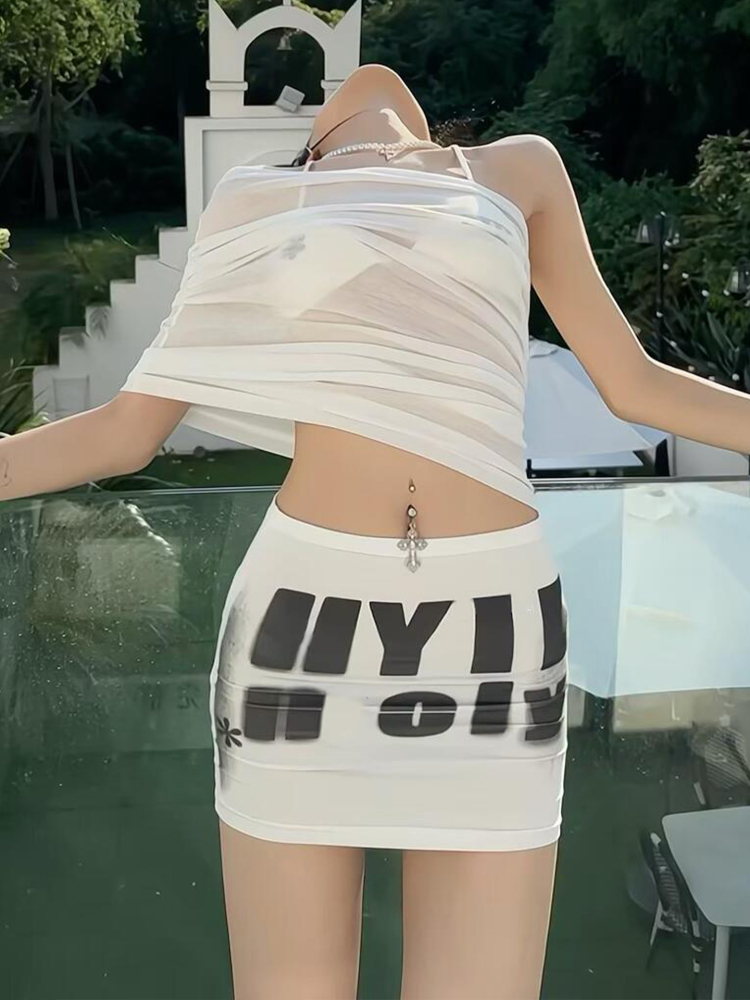 One-Shoulder Printed Camisole Top for Women - Summer Waist-Cut Spliced Design, Trendy Bikini Two-Piece Set One-Shoulder Printed Camisole Top for Women - Summer Waist-Cut Spliced Design, Trendy Bikini Two-Piece Set