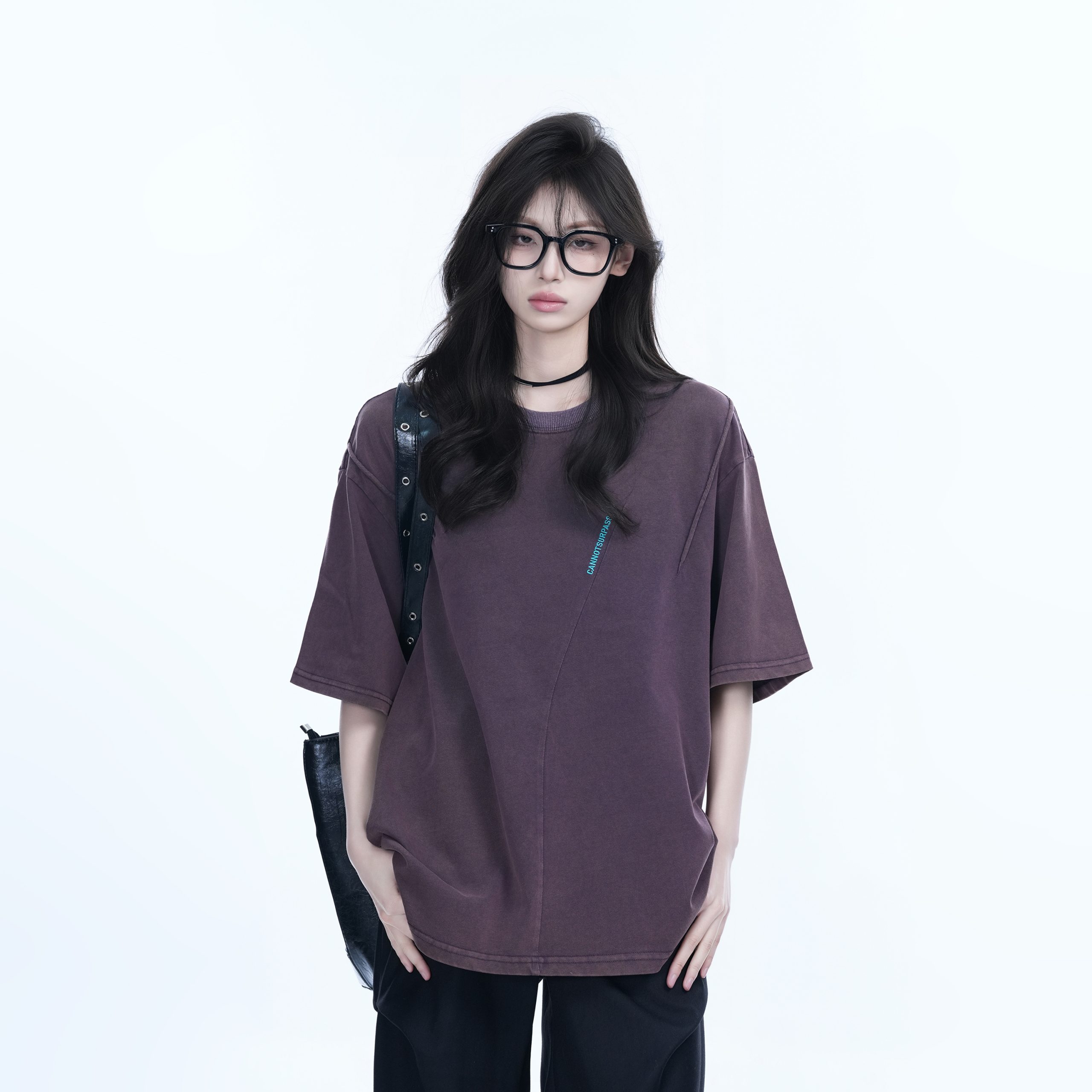 Oversized American Retro Style Short Sleeve T-Shirt for Women - "Sit and Eat Until the Mountains Are Empty" Vintage-Inspired Design Oversized American Retro Style Short Sleeve T-Shirt for Women - "Sit and Eat Until the Mountains Are Empty" Vintage-Inspired Design