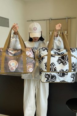 Oversized Nylon Travel Bag for Clothes, Suitcase with Pull Rod, Short Business Trip & Maternity Hospital Bag for Women