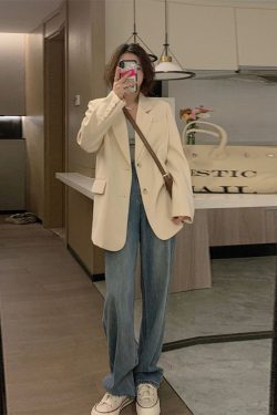 Petite Black One-Shoulder Blazer for Women - Korean Style High-End Casual Suit for Spring and Autumn 2025 Fashion