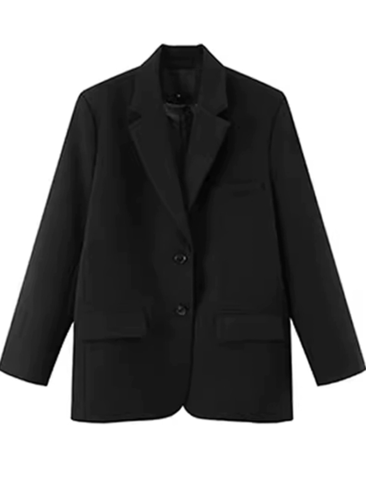 Petite Black One-Shoulder Blazer for Women - Korean Style High-End Casual Suit for Spring and Autumn 2025 Fashion Petite Black One-Shoulder Blazer for Women - Korean Style High-End Casual Suit for Spring and Autumn 2025 Fashion