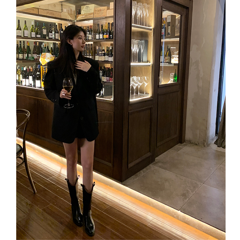 Petite Black Suit Jacket for Women - 2025 New High-End Casual Blazer for Spring and Autumn Fashion Petite Black Suit Jacket for Women - 2025 New High-End Casual Blazer for Spring and Autumn Fashion
