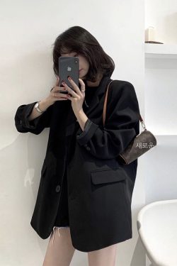 Petite Black Suit Jacket for Women - Short Fit, High-Quality Niche Design for Spring and Autumn 2025, Chic Fashion Staple