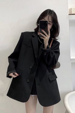 Petite Black Suit Jacket for Women - Short Fit, High-Quality Niche Design for Spring and Autumn 2025, Chic Fashion Staple