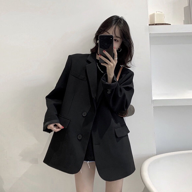 Petite Black Suit Jacket for Women - Short Fit, High-Quality Niche Design for Spring and Autumn 2025, Chic Fashion Staple Petite Black Suit Jacket for Women - Short Fit, High-Quality Niche Design for Spring and Autumn 2025, Chic Fashion Staple