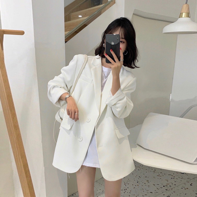 Petite Black Suit Jacket for Women - Trendy Slim Fit, Short Style, Korean Fashion for Spring and Autumn 2025 Petite Black Suit Jacket for Women - Trendy Slim Fit, Short Style, Korean Fashion for Spring and Autumn 2025