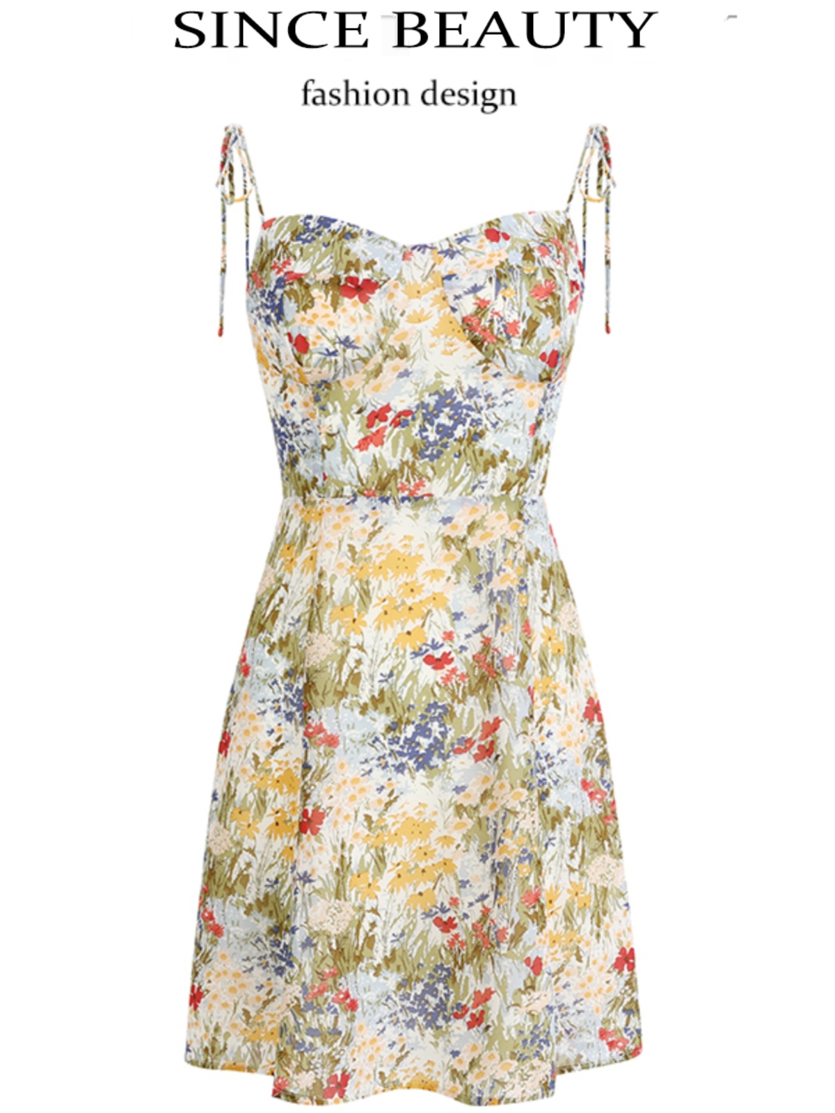 Petite Floral Camisole Dress - French-Style Summer Dress for Vacation 2025 - Trendy Women's Floral Mini Dress Petite Floral Camisole Dress - French-Style Summer Dress for Vacation 2025 - Trendy Women's Floral Mini Dress