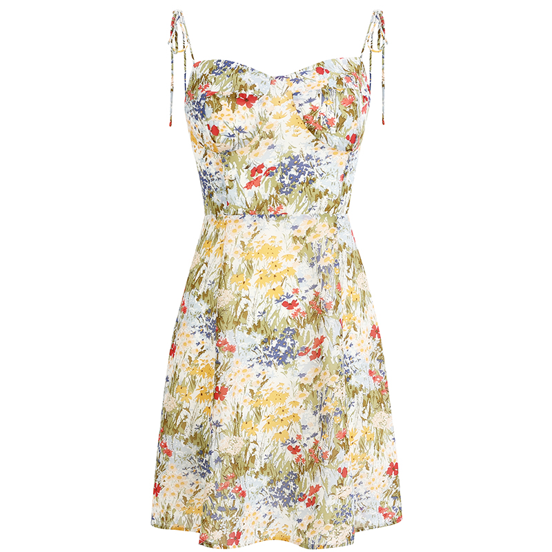 Petite Floral Camisole Dress - French-Style Summer Dress for Vacation 2025 - Trendy Women's Floral Mini Dress Petite Floral Camisole Dress - French-Style Summer Dress for Vacation 2025 - Trendy Women's Floral Mini Dress