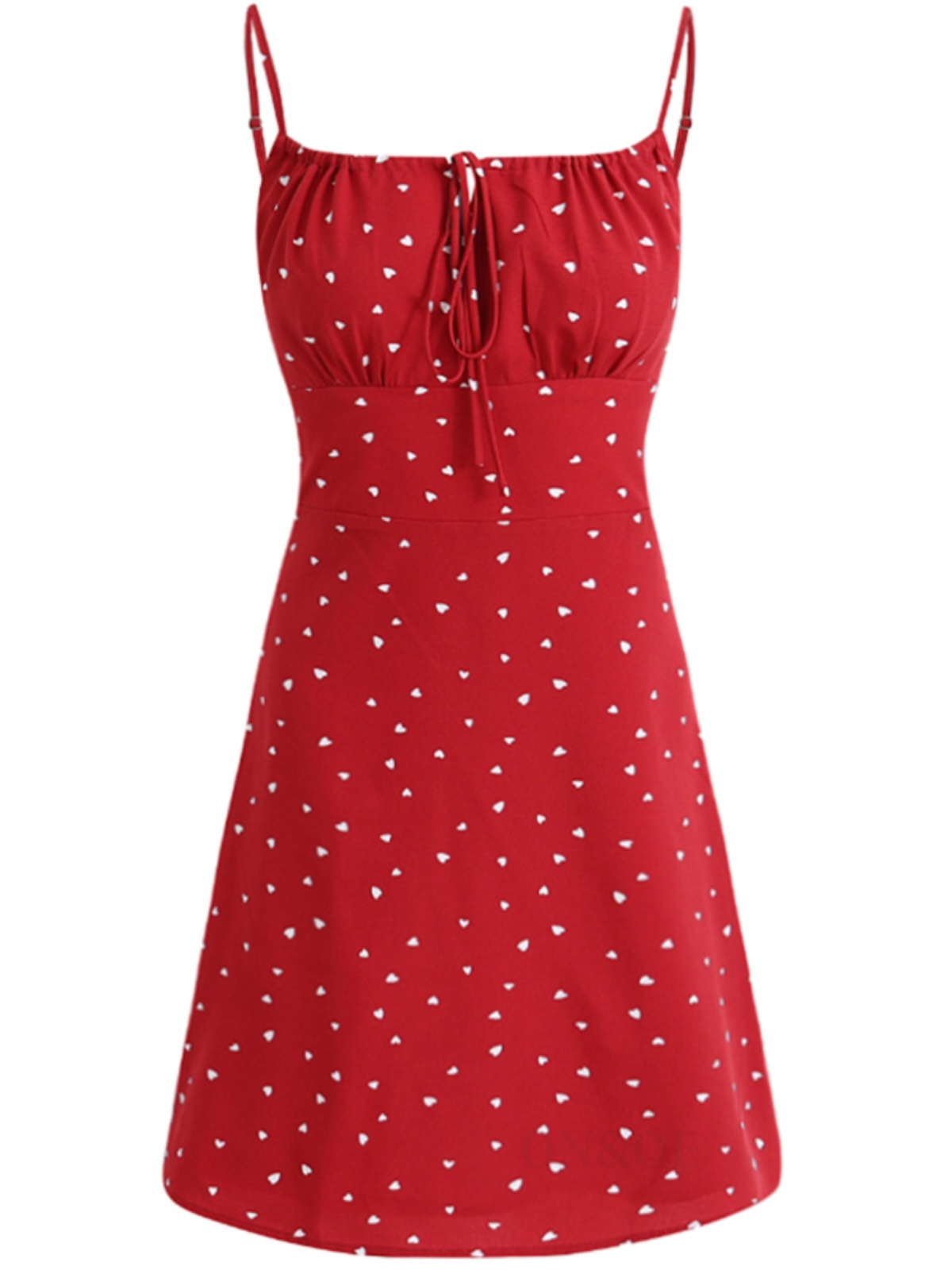 Petite French-Style Red Polka Dot Dress with Spaghetti Straps - Summer 2025 Vacation Fashion Petite French-Style Red Polka Dot Dress with Spaghetti Straps - Summer 2025 Vacation Fashion