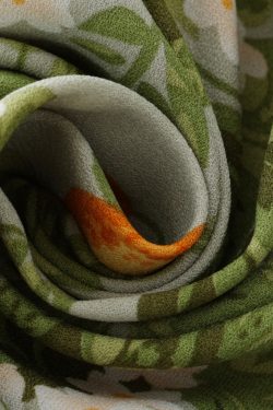 Petite Green Ruffled French-Style Vacation Dress 2025 Summer Collection for Women